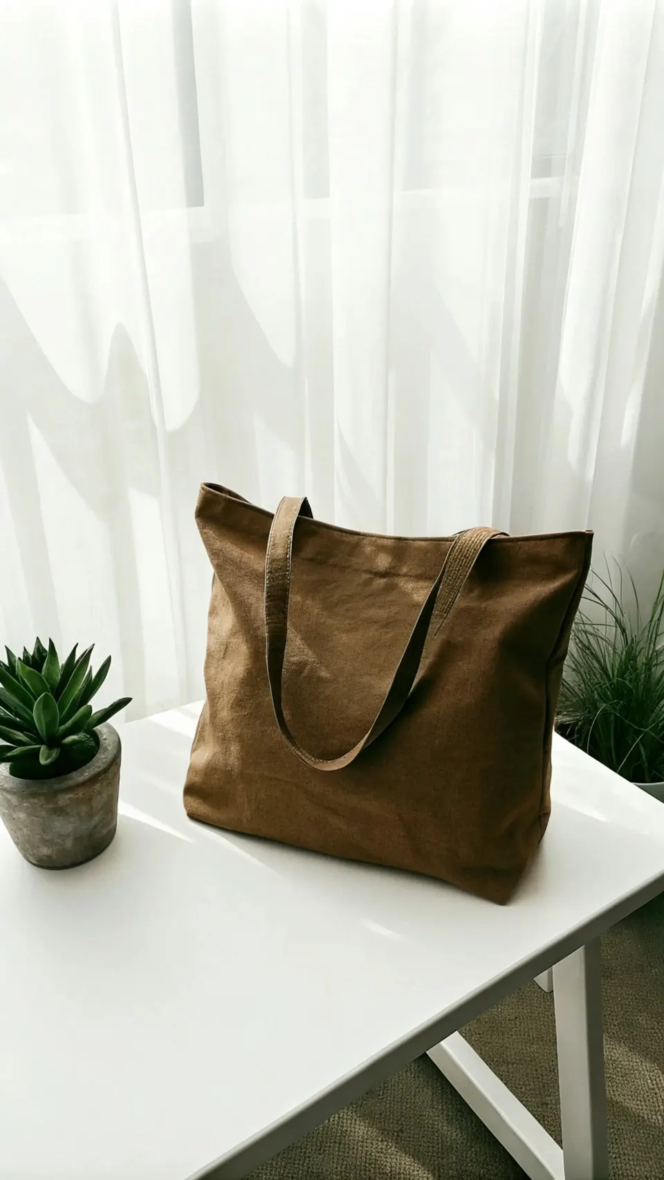 Canvas laptop tote bag — representative image